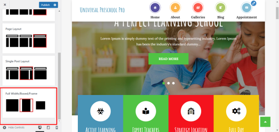 Boxed / Frame Layout – Creativ Themes